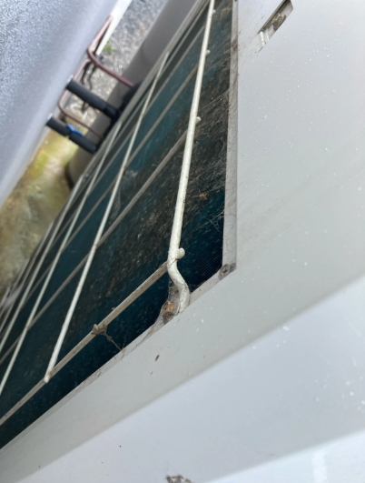 build up of contaminants and dust on ducted air conditioning filter at a property in Rochedale