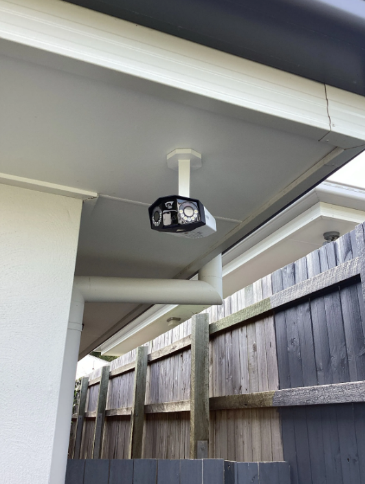 multi-sensor cctv camera installed at a property in thornlands