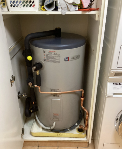 new 80L Rheem Stella hot water system installed at a property in Southport