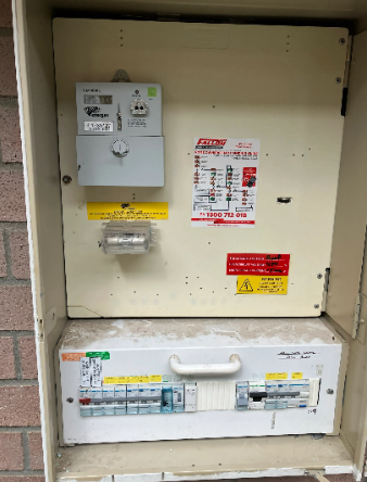 new meter box installed on a switchboard at a property in Taringa