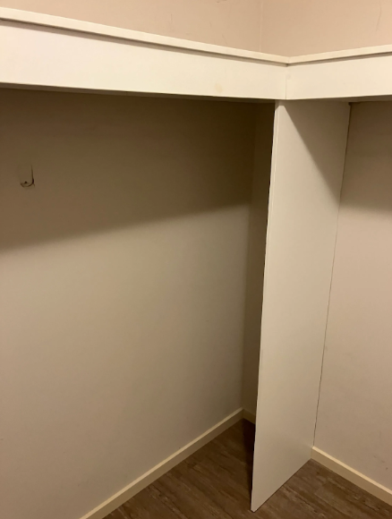 new shelf and wardrobe installed at a property in Thornlands