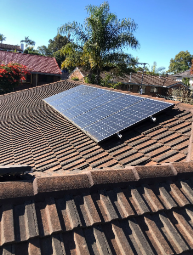 new solar panels installed at a property in Sunnybank