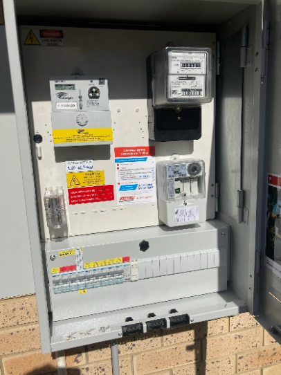 voltage meter installed on a switchboard at a property in Sunnybank