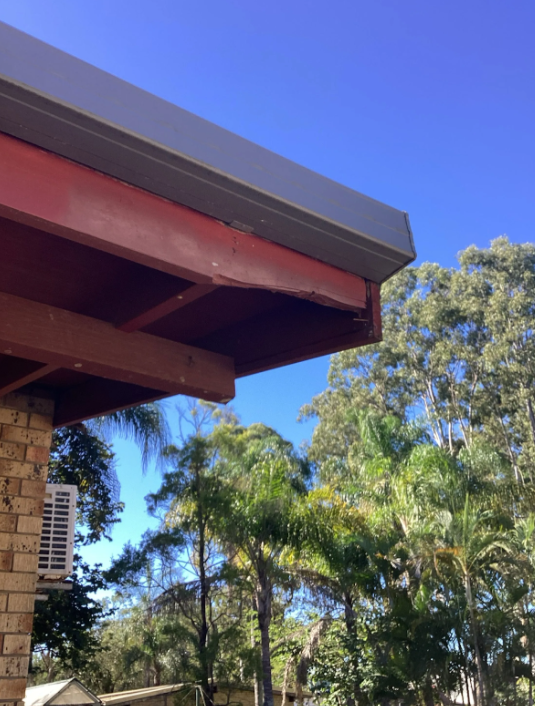 cracked timber beam at a property in sunnybank