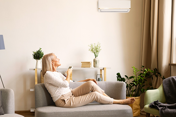 Heating with reverse cycle air conditioning