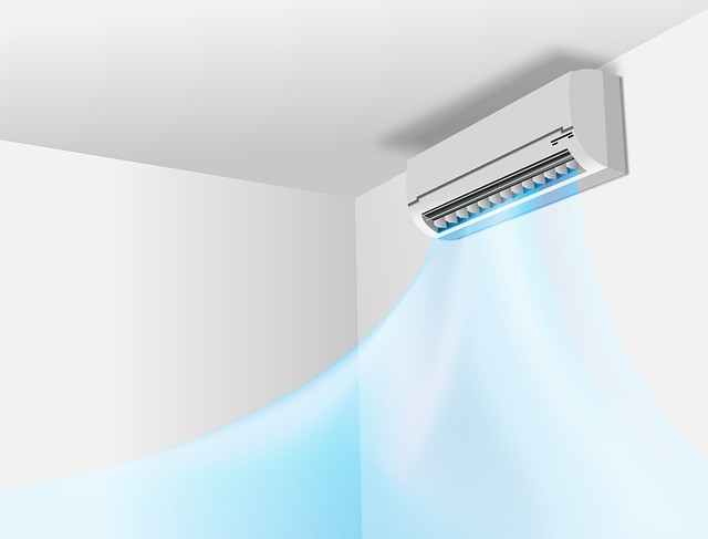 air conditioner blowing cold air