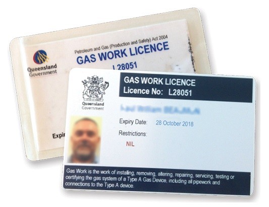 Gas Work Licence - Image QLD Government