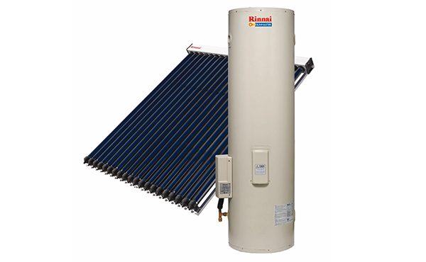 Rinnai evacuated tube solar hot water system